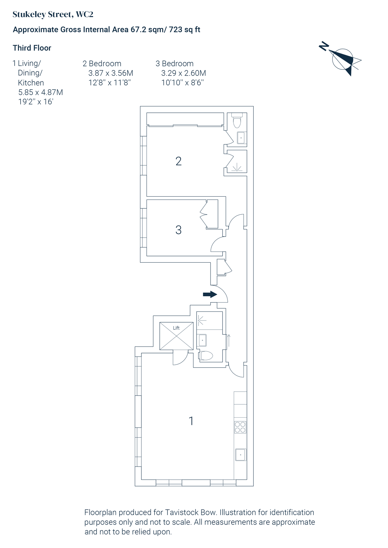 Flat 5, 18 Stukeley Street, Covent Garden floorplan