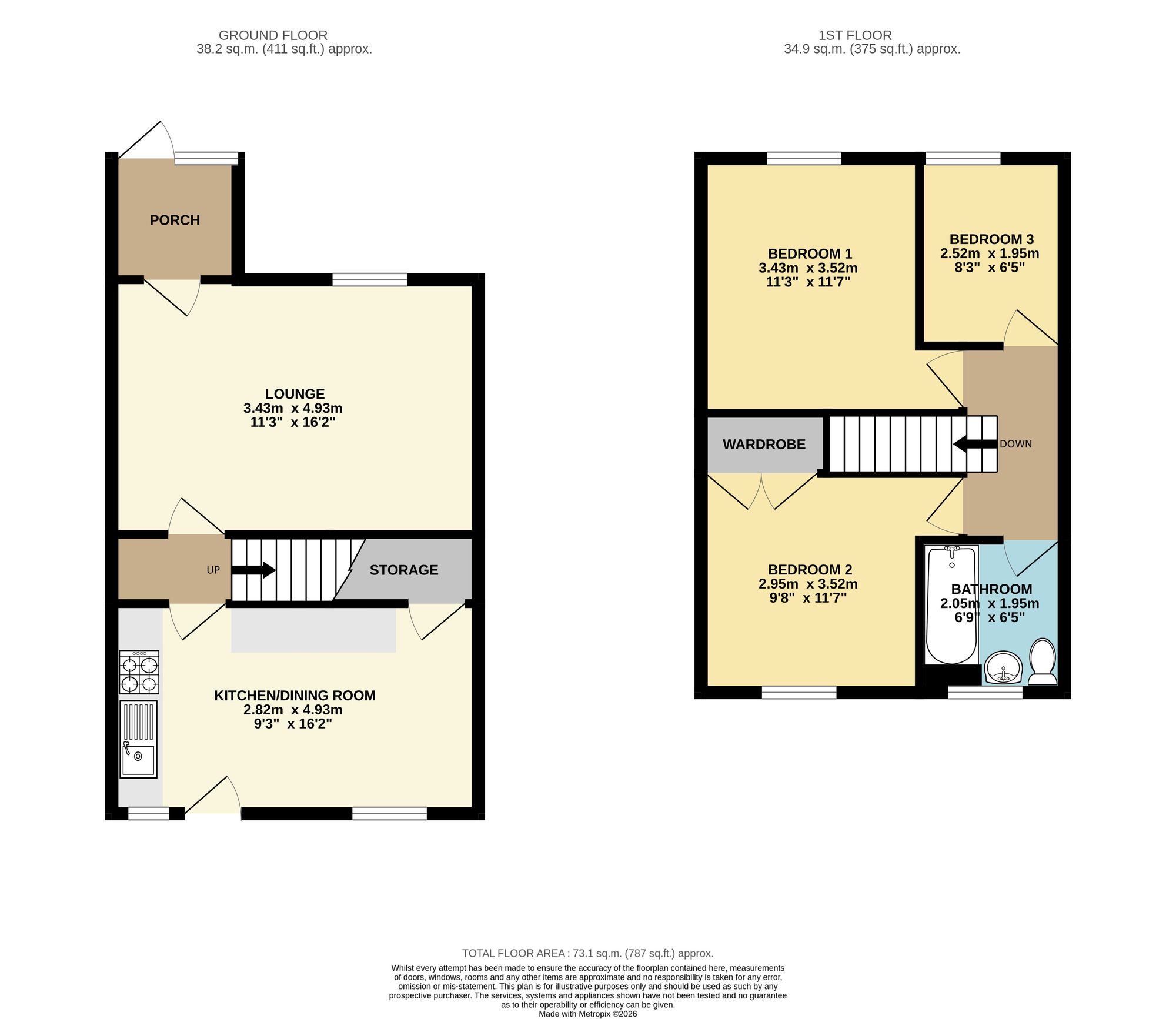28 Cornwall Drive, Chesterfield floorplan