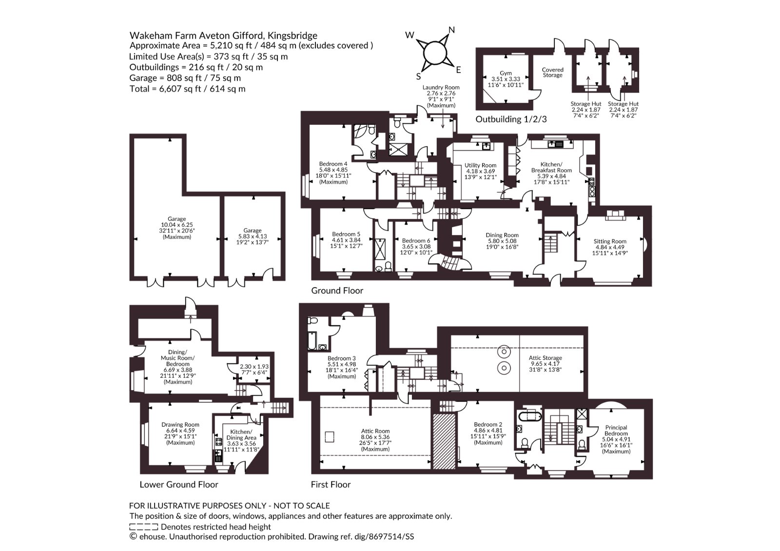 Wakeham Farm,, Aveton Gifford, Devon floorplan