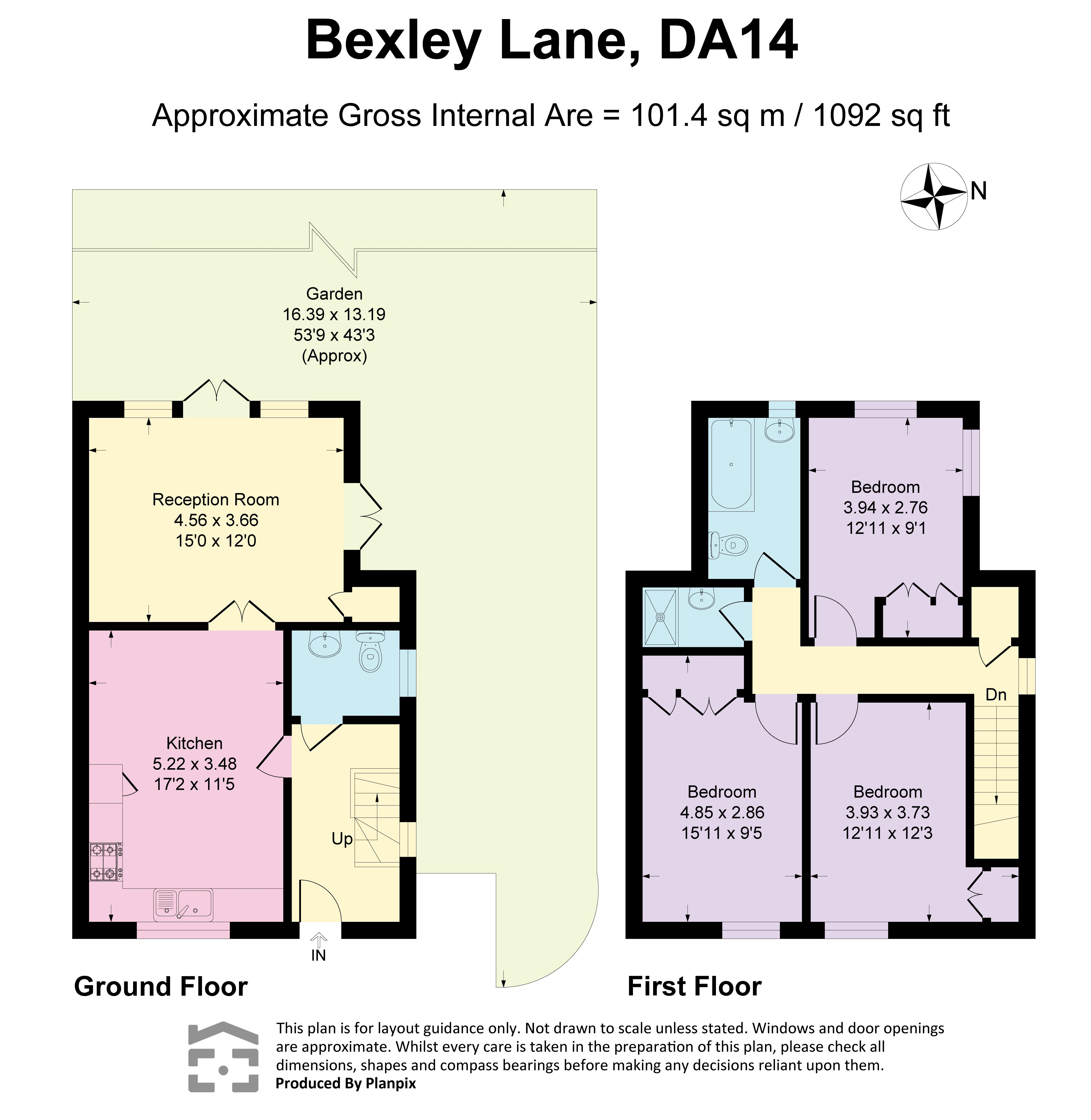225, Bexley Lane, Sidcup floorplan