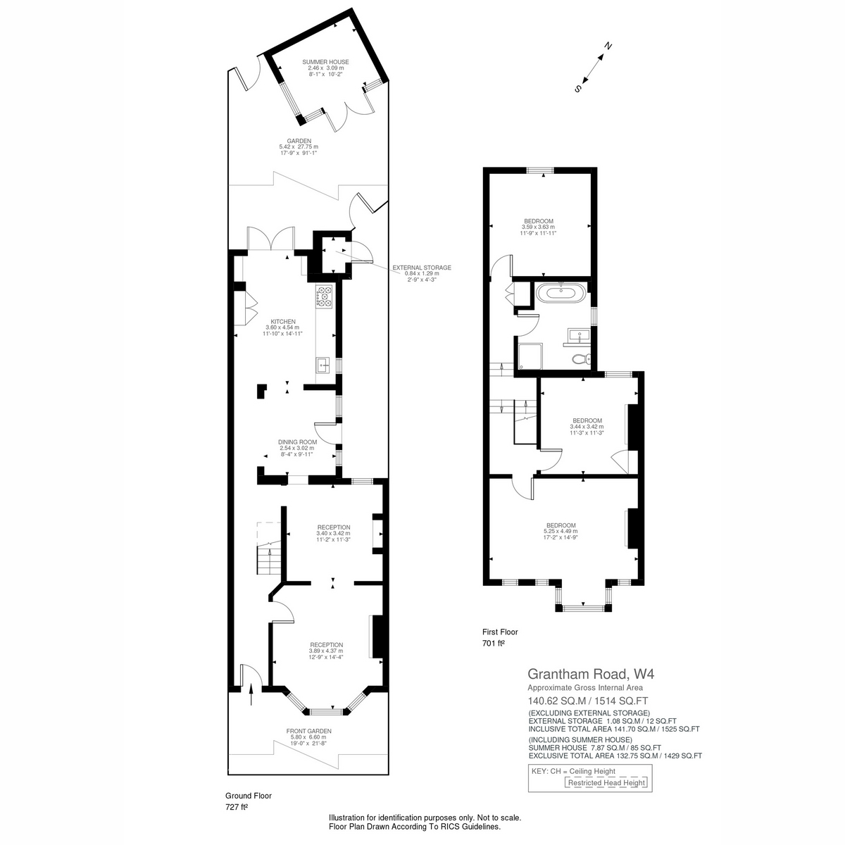 Grantham Road, London floorplan