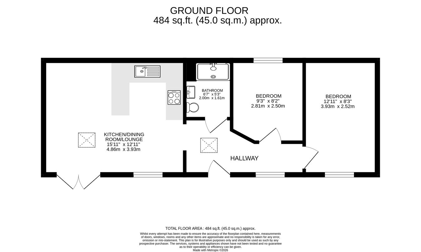 Wren Cottage, Haverfordwest floorplan