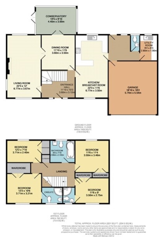 Halfacre House, Downs Road, East Studdal, Dover floorplan