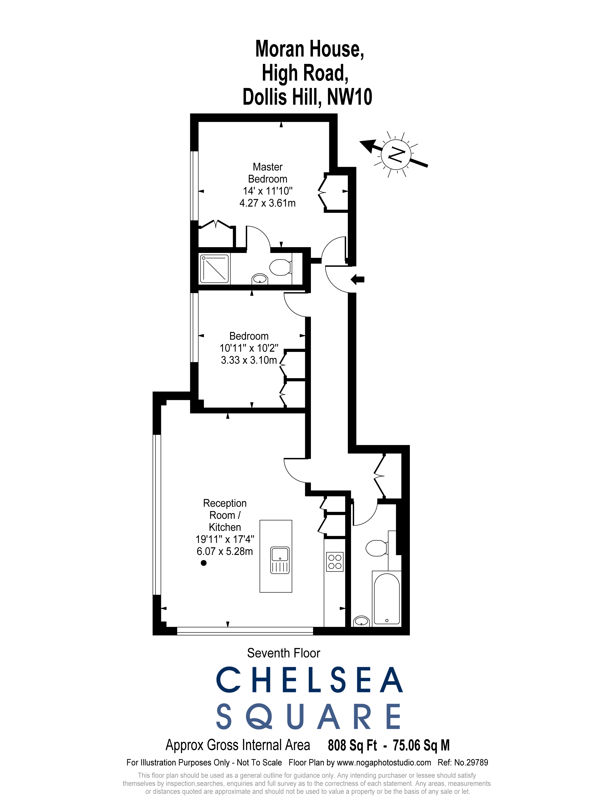 2 Bedrooms Flat to rent in Moran House, High Road NW10