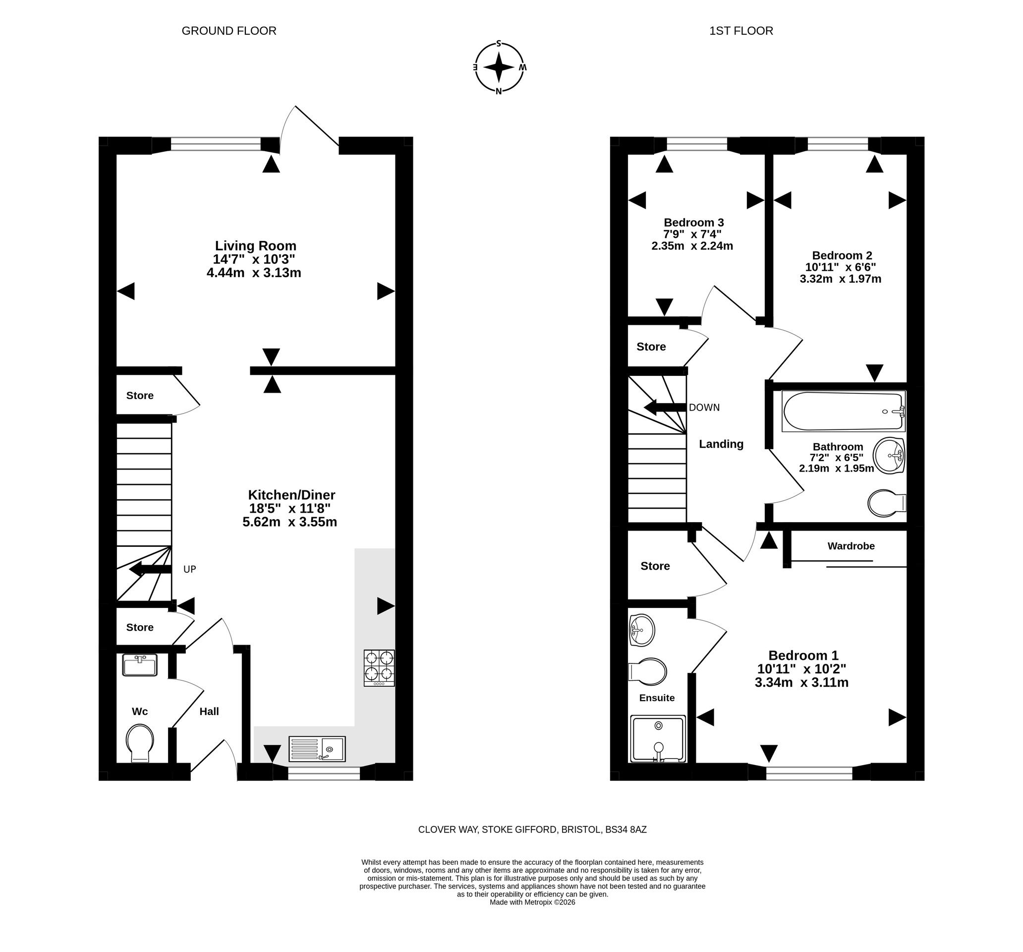 52 Clover Way, Bristol floorplan