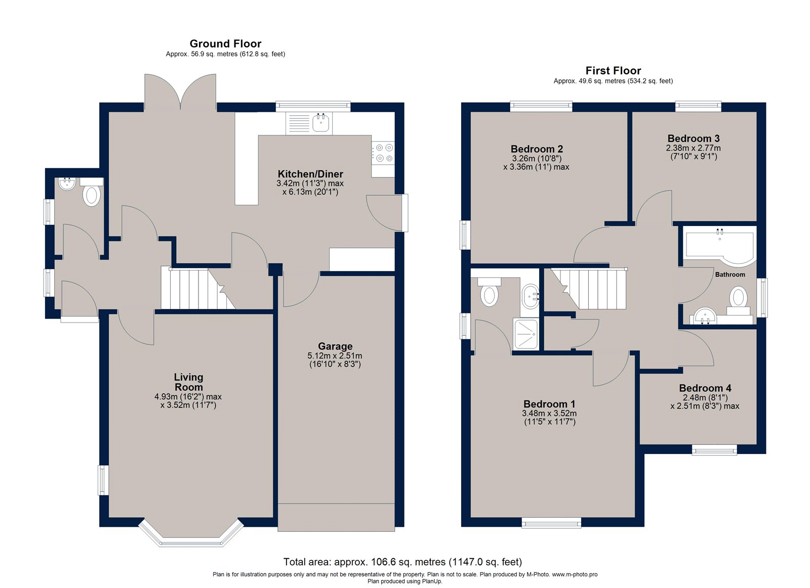 79, Wymondham Way, Leicestershire floorplan