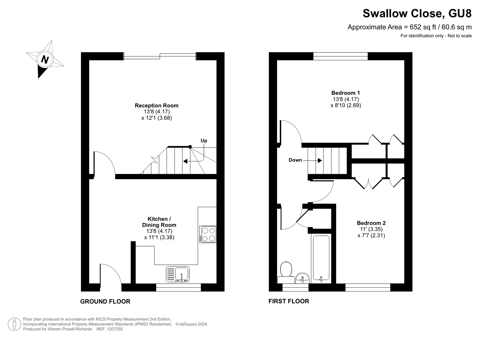 16, Swallow Close, Godalming floorplan