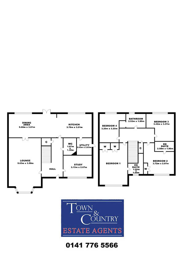 4, Corn Mill Road, Lenzie floorplan
