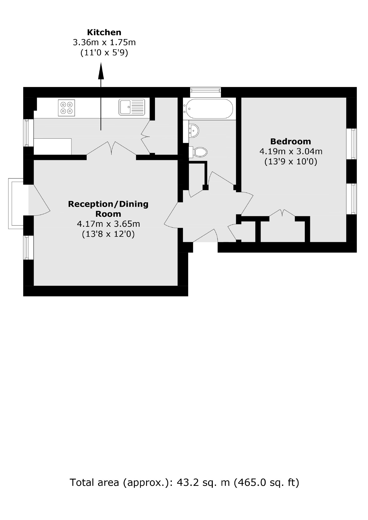 210, Harrowdene Gardens, Teddington floorplan
