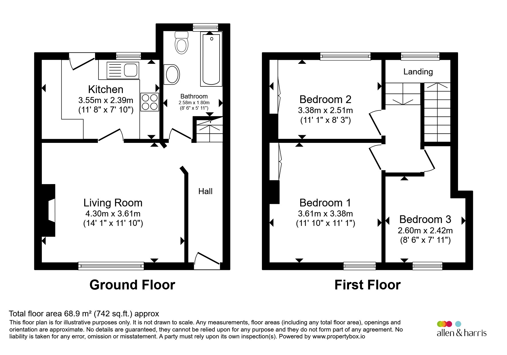 65, Spencer Crescent, Oxford floorplan