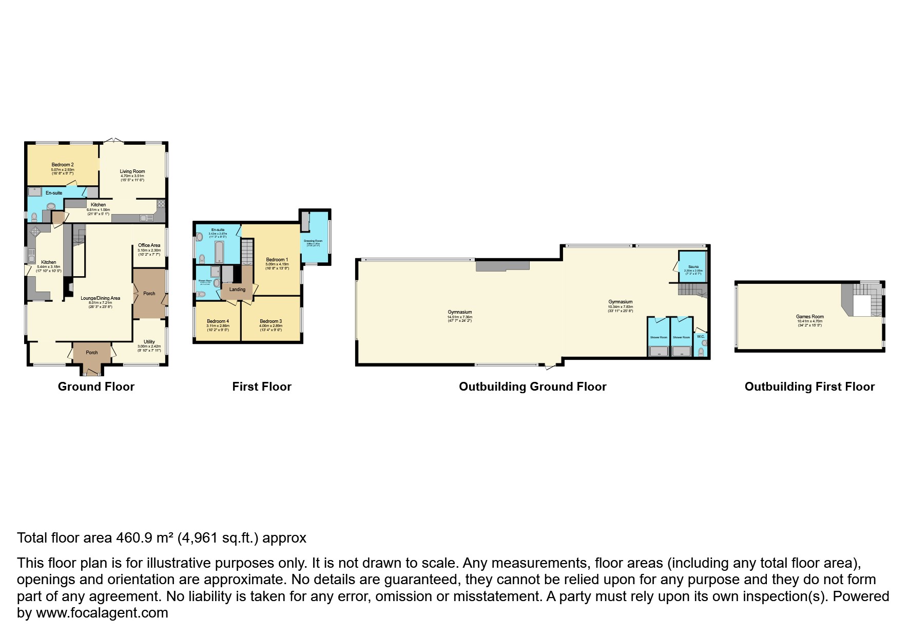 Las-Fach,, Llanddowror, St Clears, Carmarthen floorplan