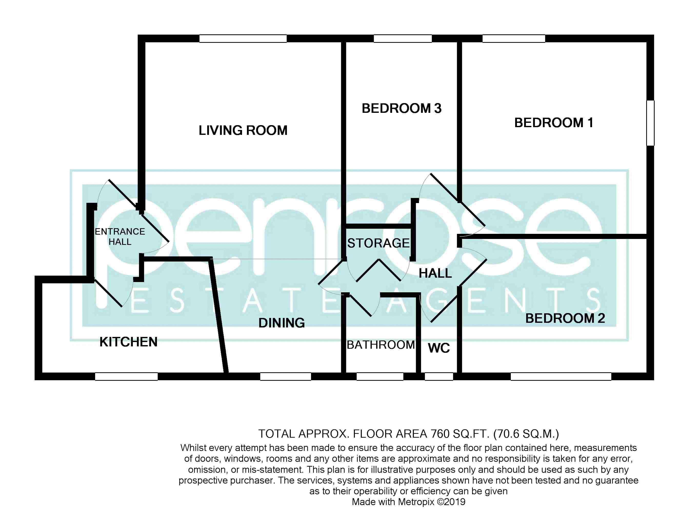 3 Bedrooms Flat for sale in Whipperley Way, Luton LU1