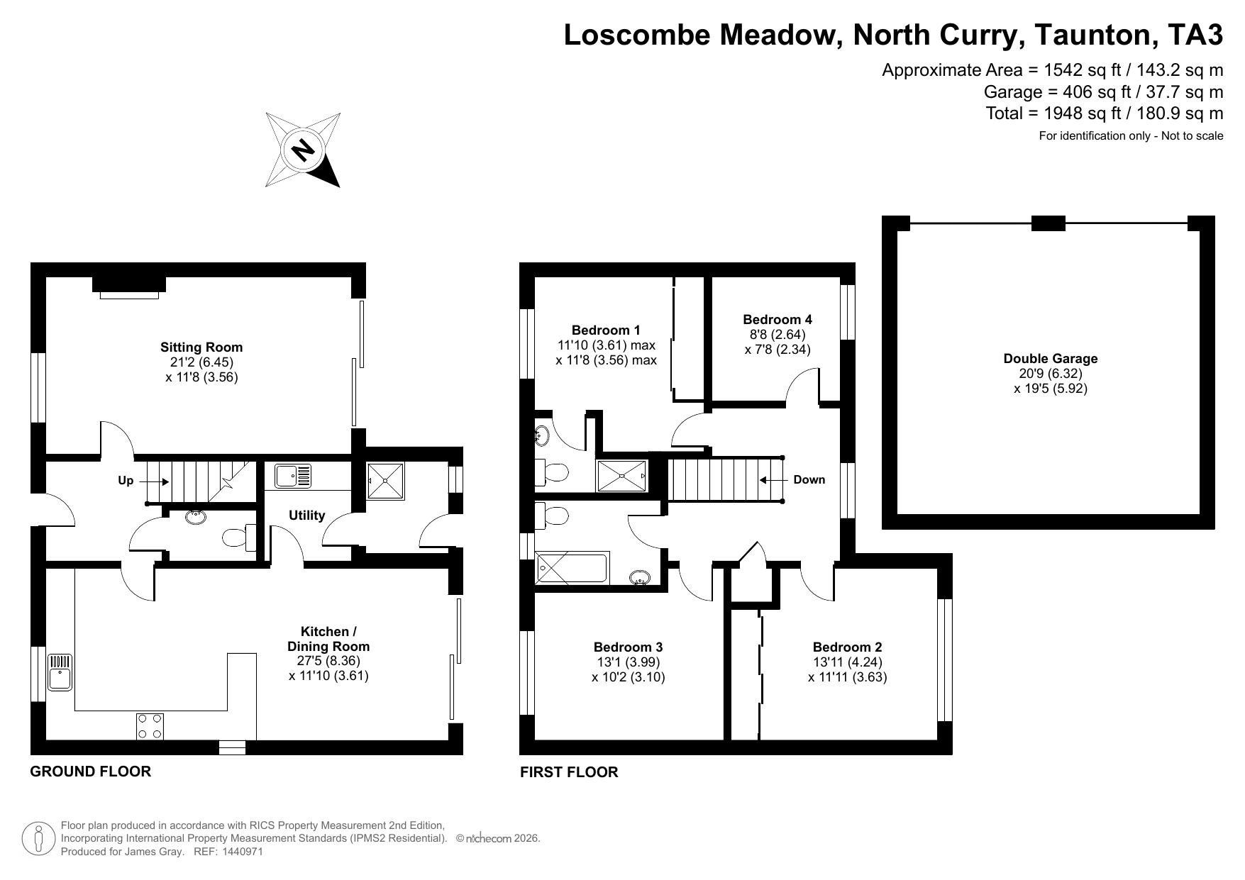 2, Loscombe Meadow, Taunton floorplan
