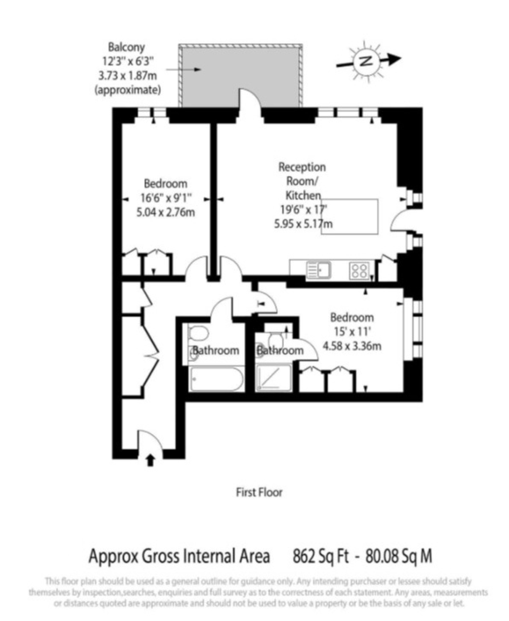 Flat 15, 71, Holden Road, London floorplan