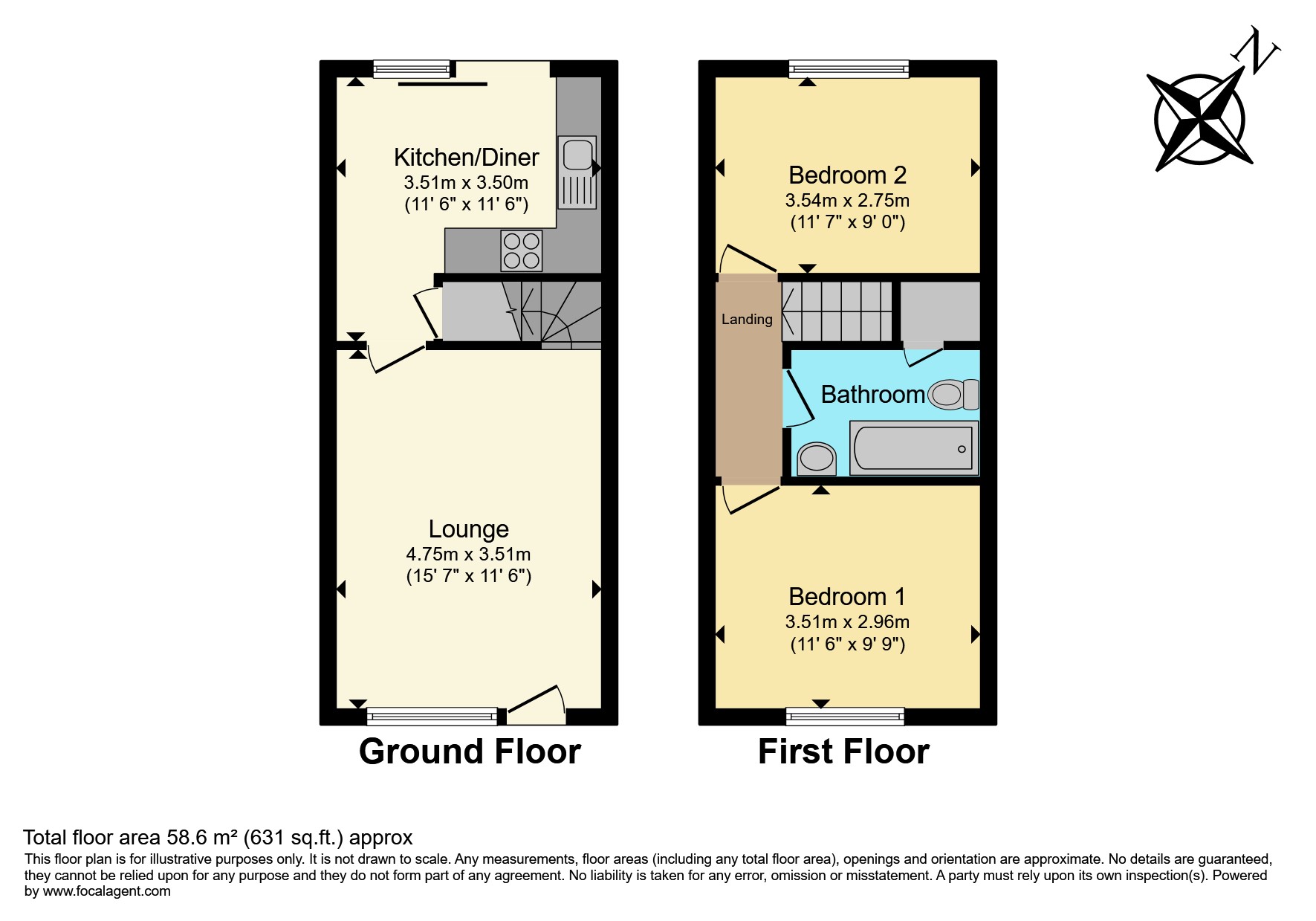 Fleming Way, Flanderwell, Rotherham S66, 2 bedroom terraced house for sale 68478032