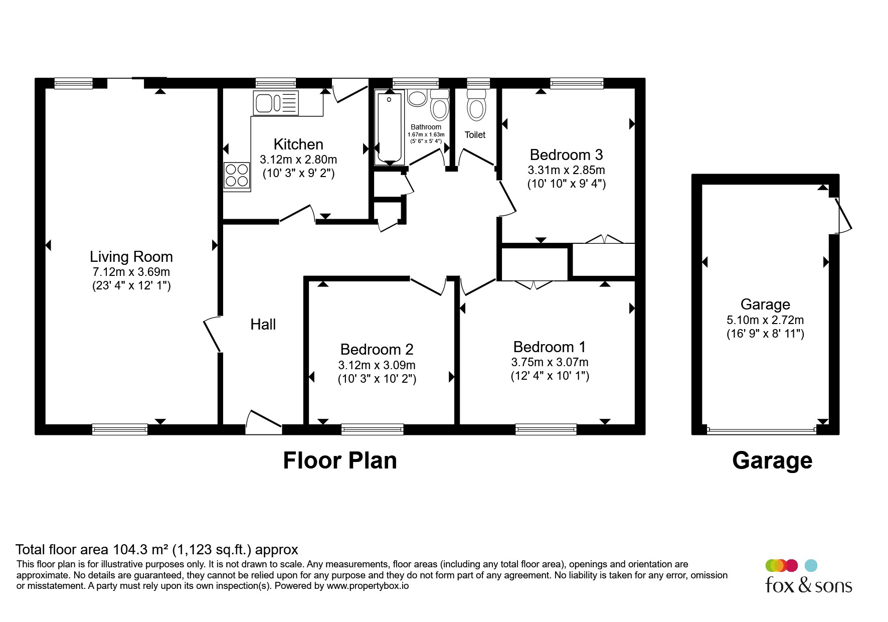 6, Buckingham Close, Seaford floorplan