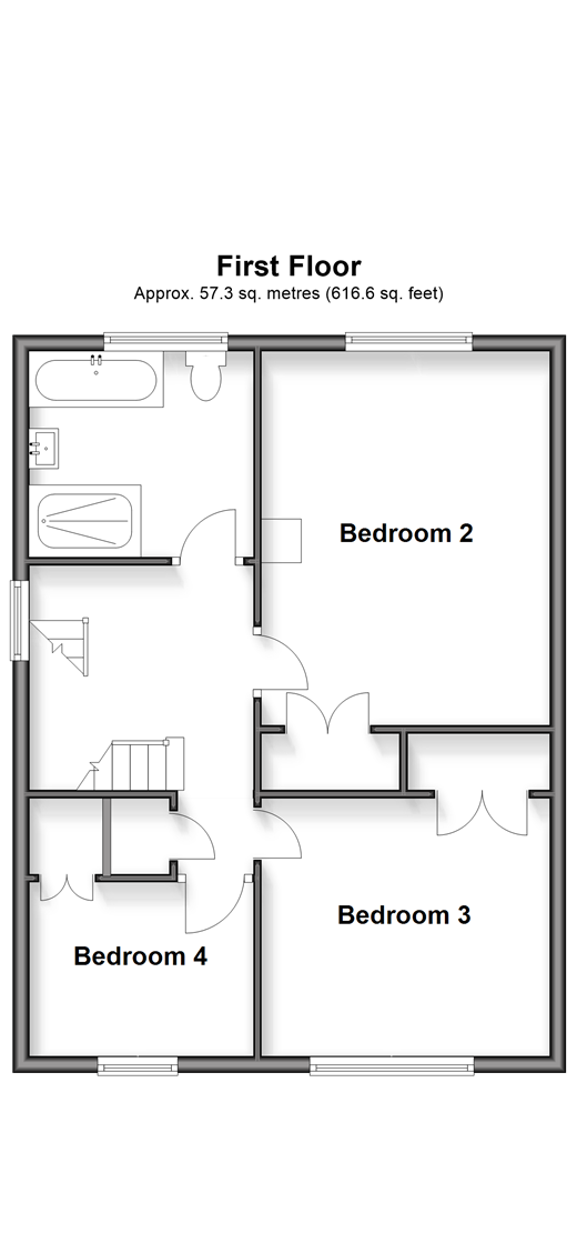 Hoddern Avenue, Peacehaven floorplan