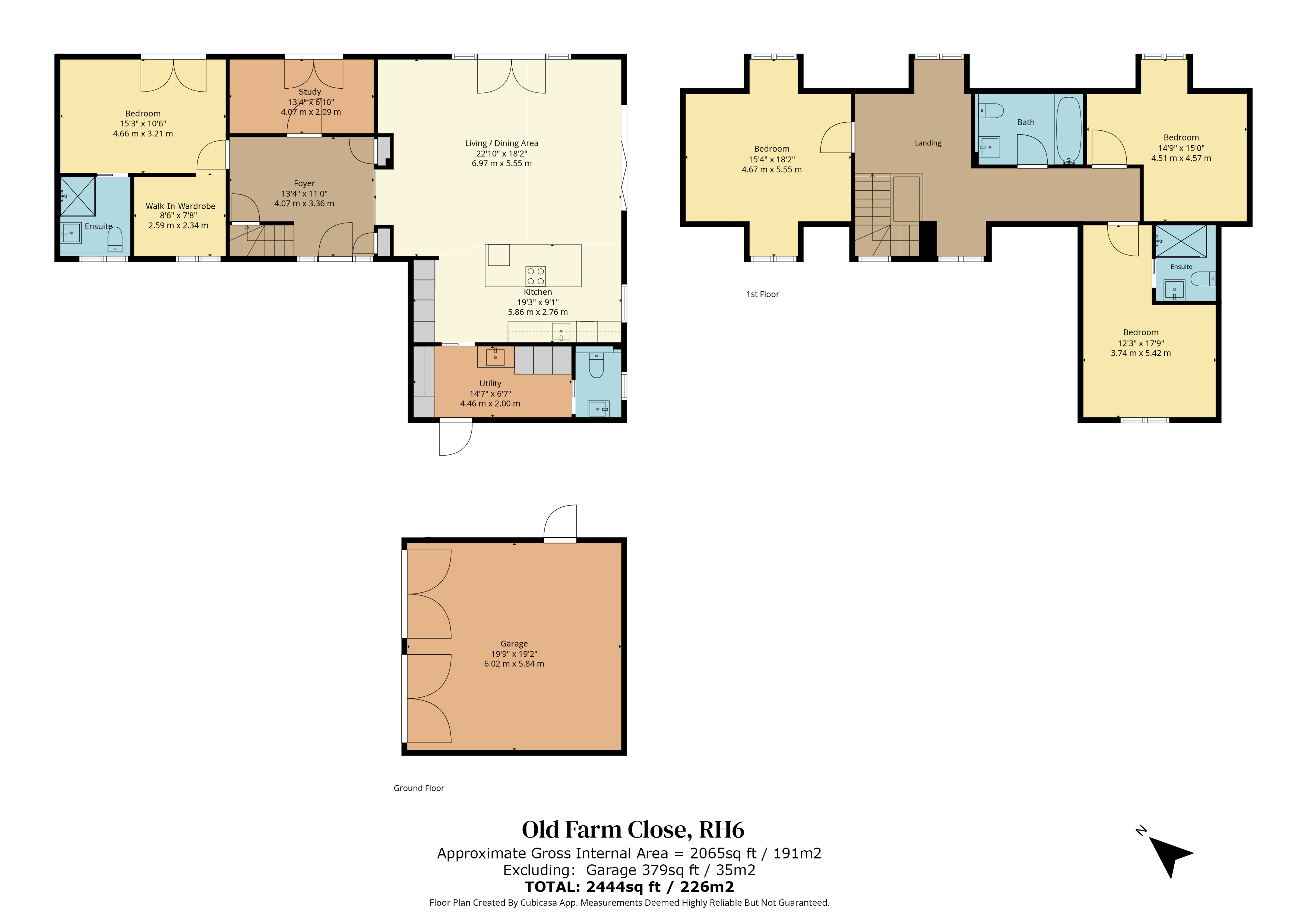 7a, Old Farm Close, Horley floorplan