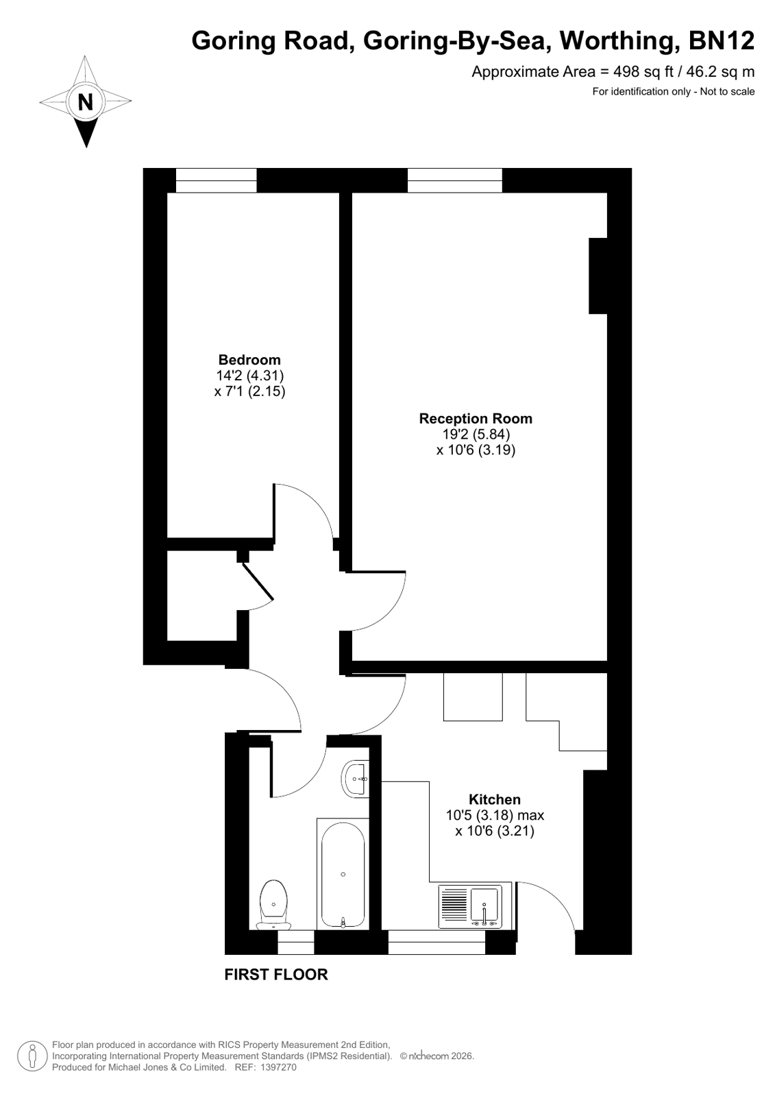 320, Goring Road, Worthing floorplan