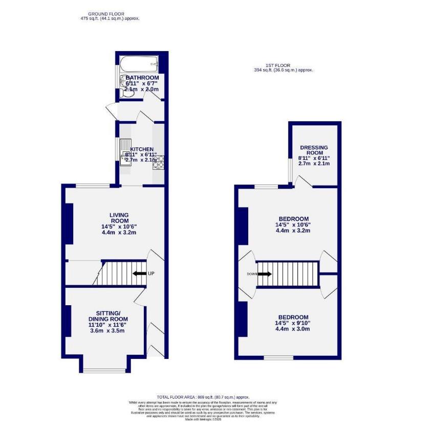 56, Baker Street, York floorplan