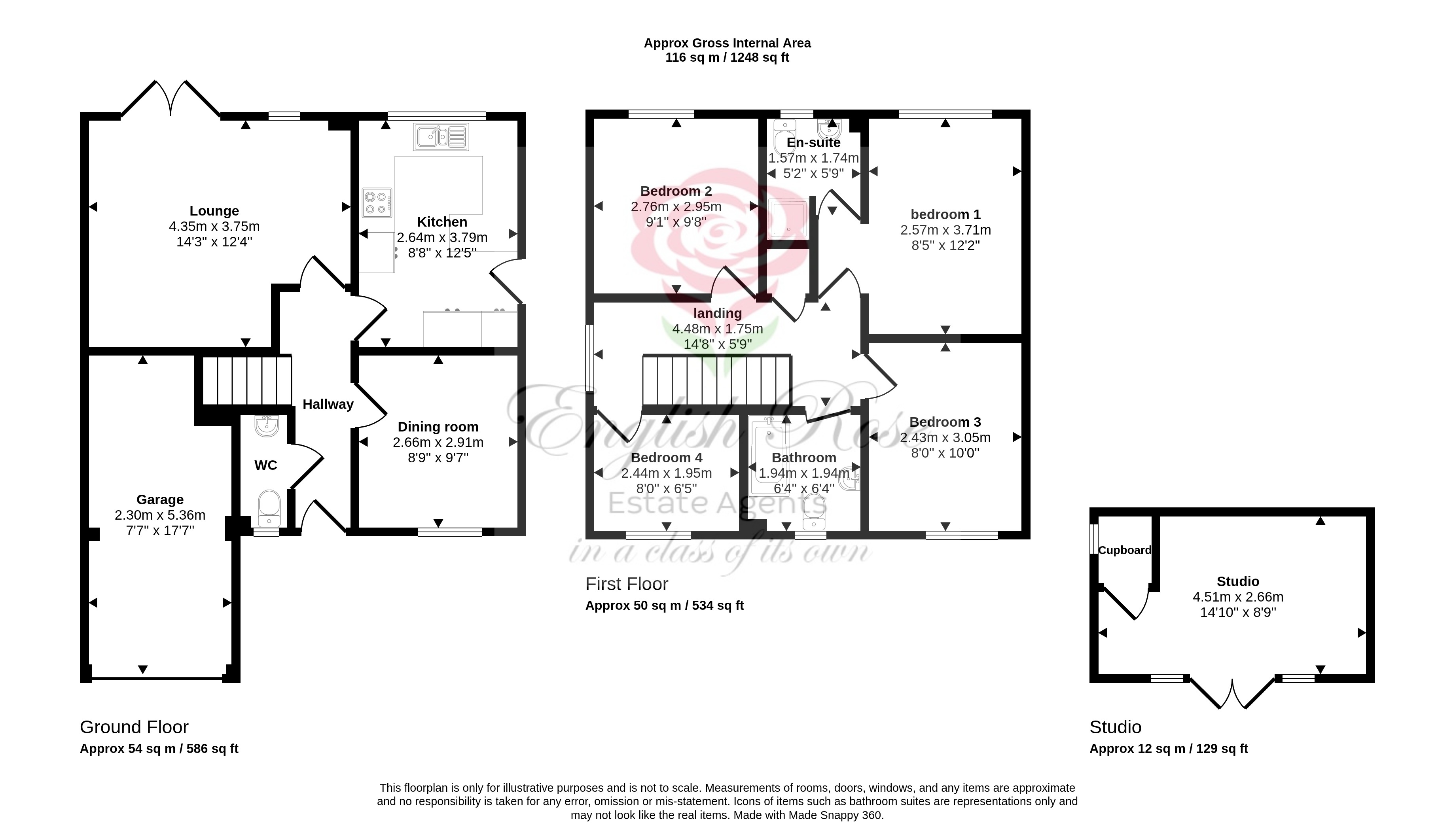 1, St Mellion Way, Kirkby in Ashfield floorplan