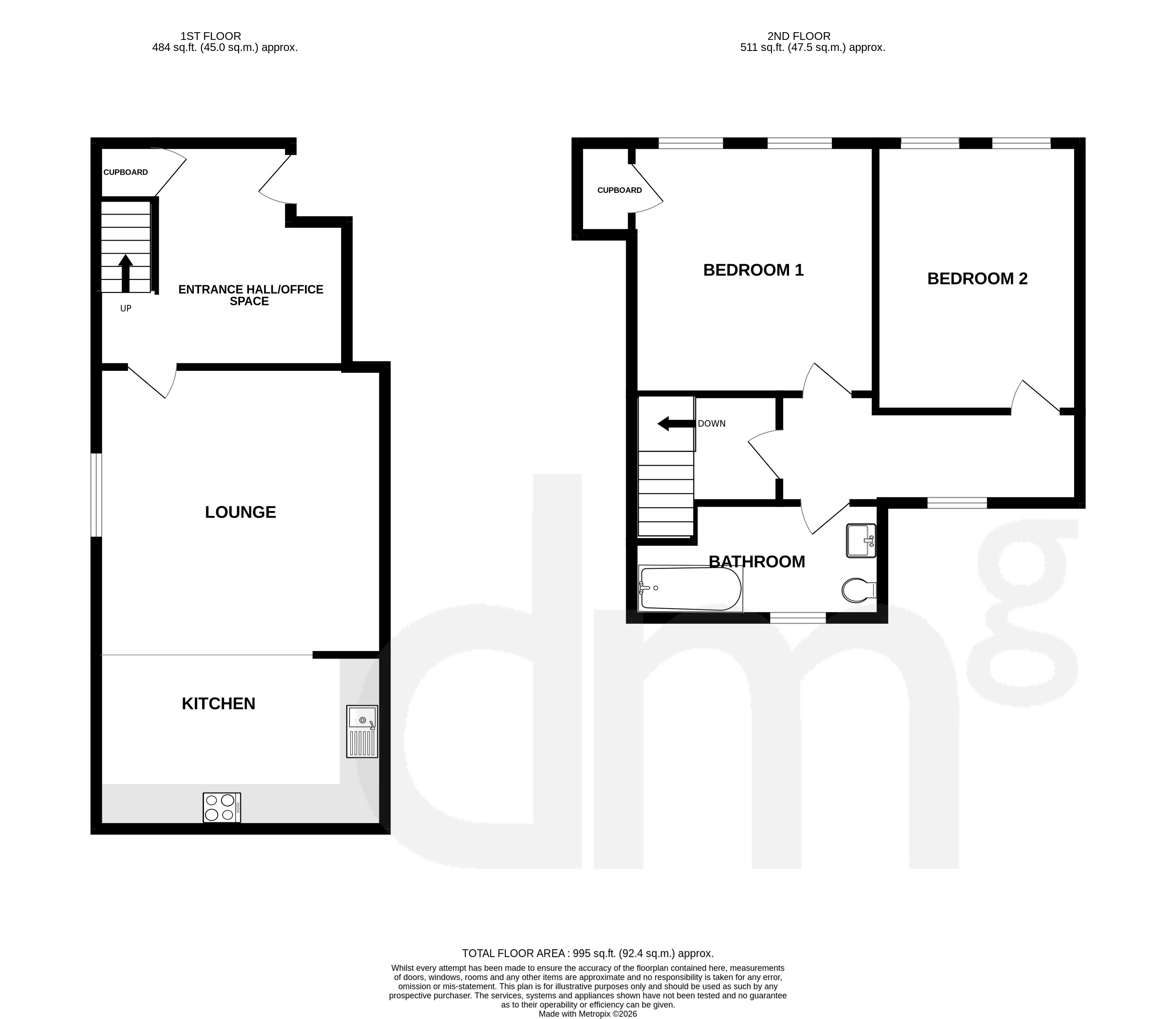 Flat 4, 90-92, Newland Street, Witham floorplan