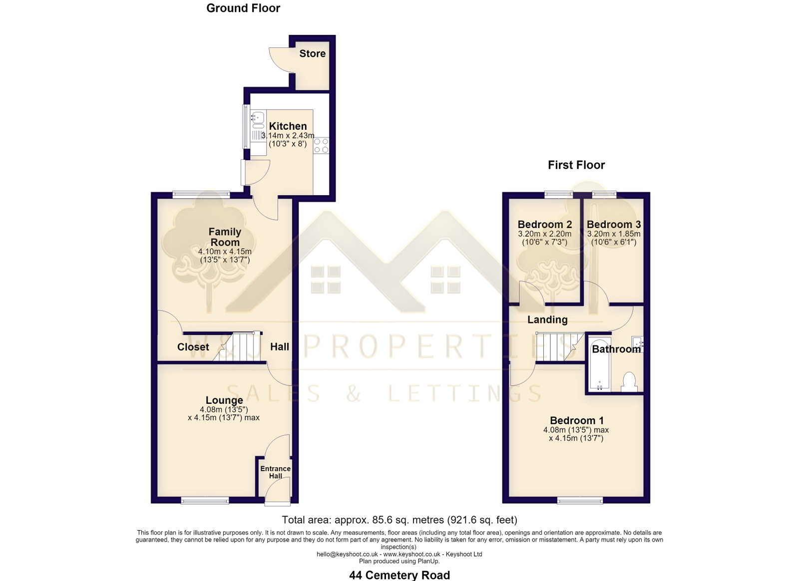 44, Cemetery Road, Darwen floorplan