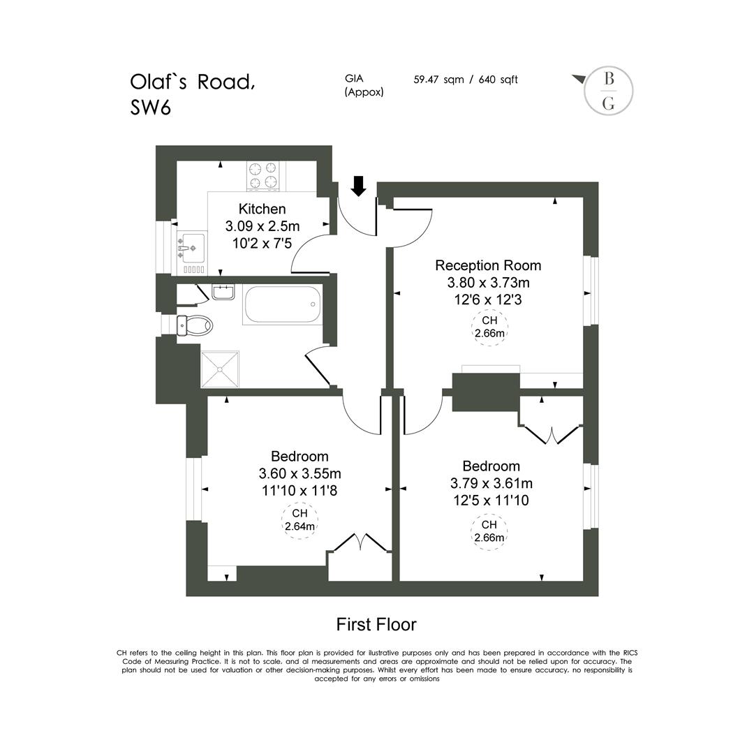 88, St. Olaf's Road, Fulham floorplan