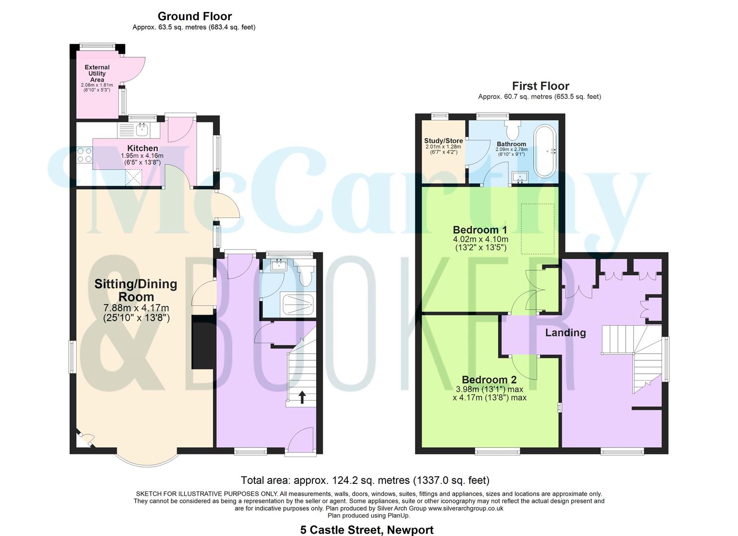 5, Castle Street, Newport floorplan