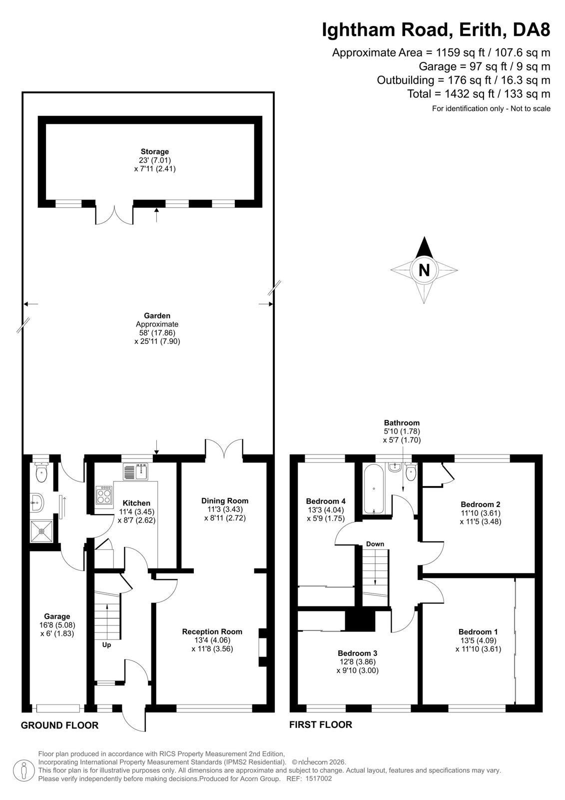 71, Ightham Road, Erith floorplan