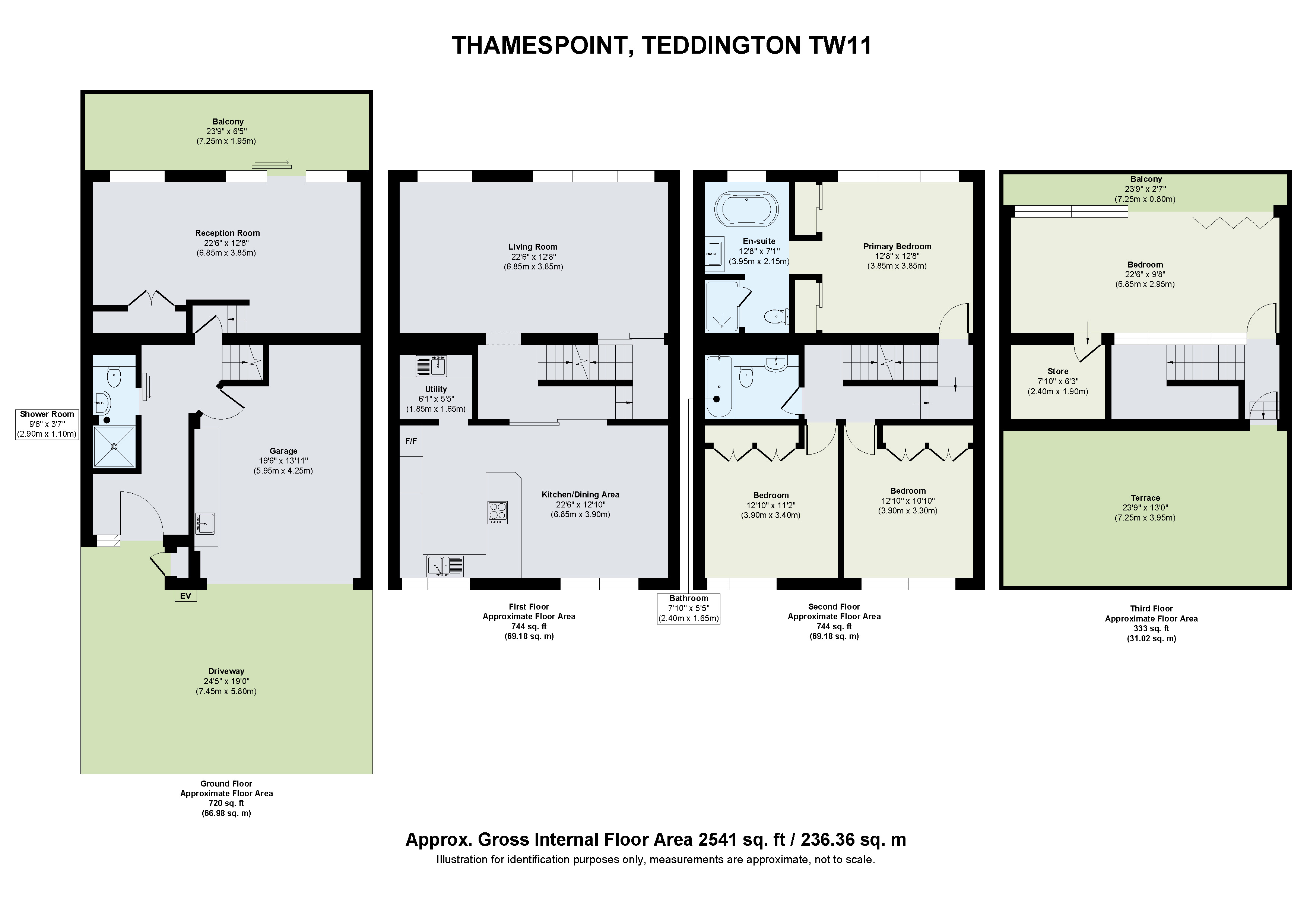 9, Fairways, Teddington floorplan