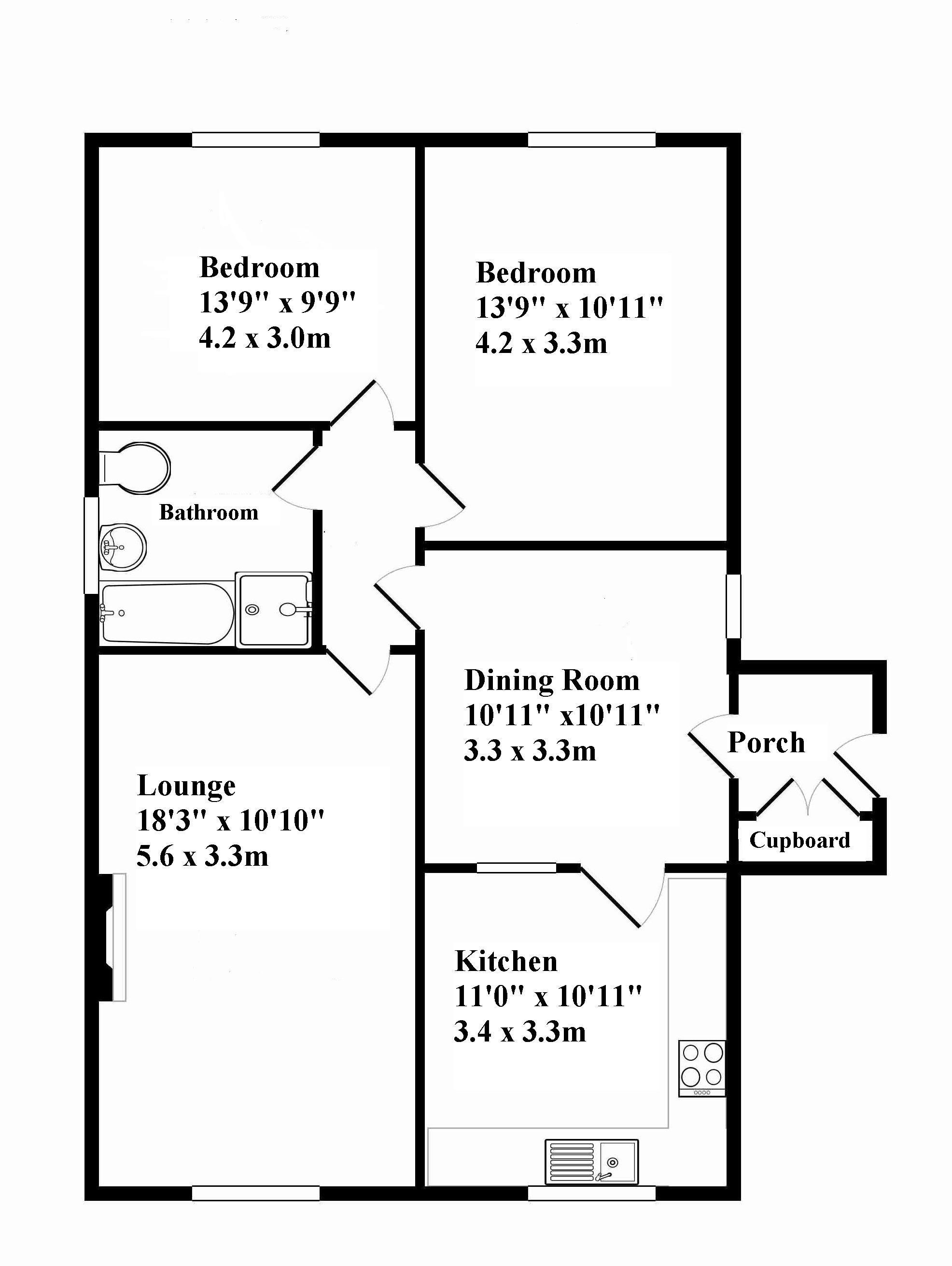 2 Bedrooms Detached bungalow for sale in Brockwell Lane, Brockwell, Chesterfield S40