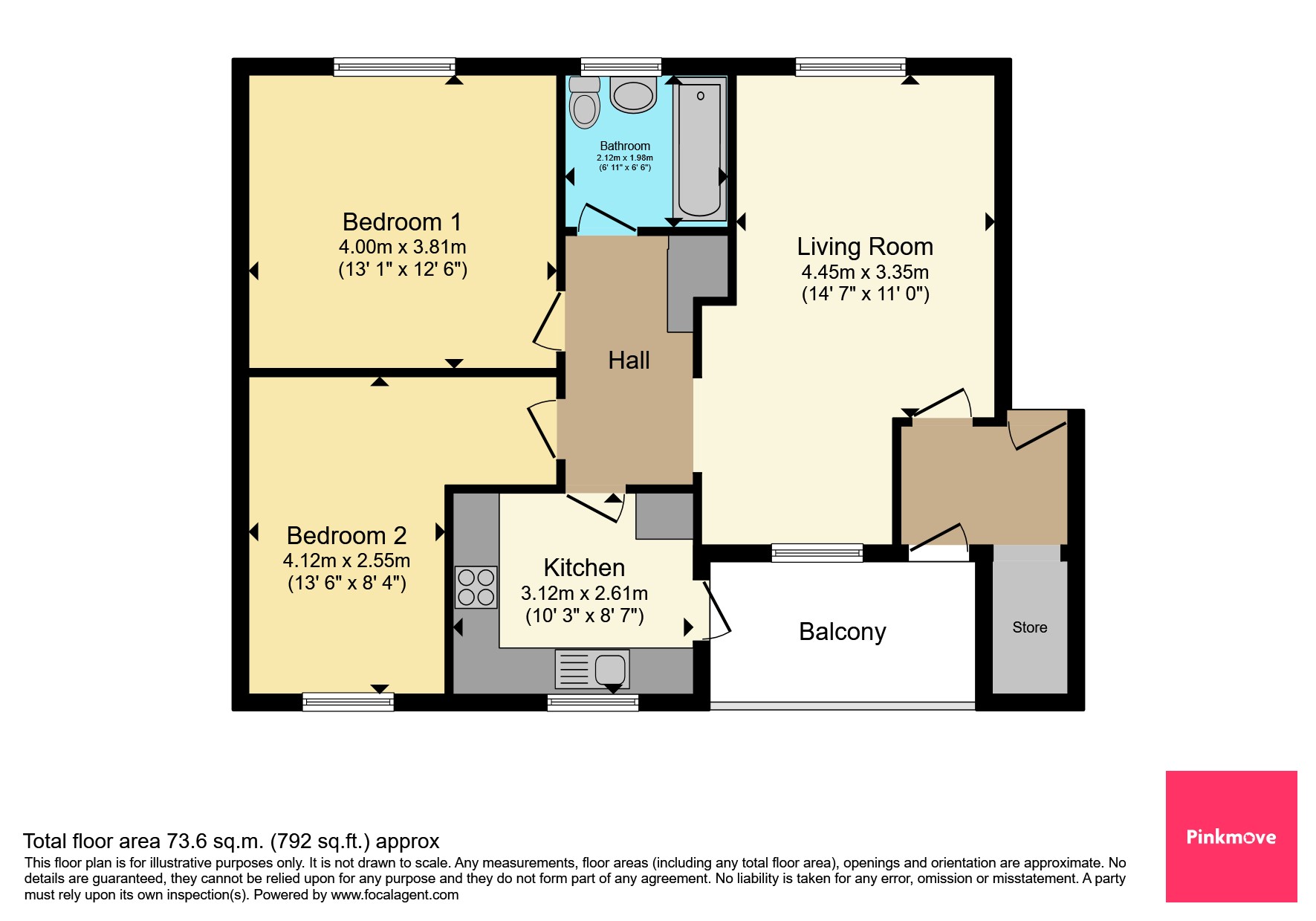 352, Monnow Way, NEWPORT floorplan