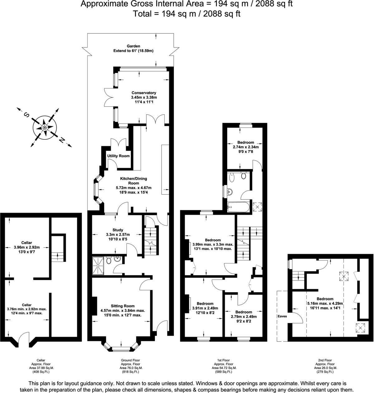 Hurst Street, Oxford floorplan