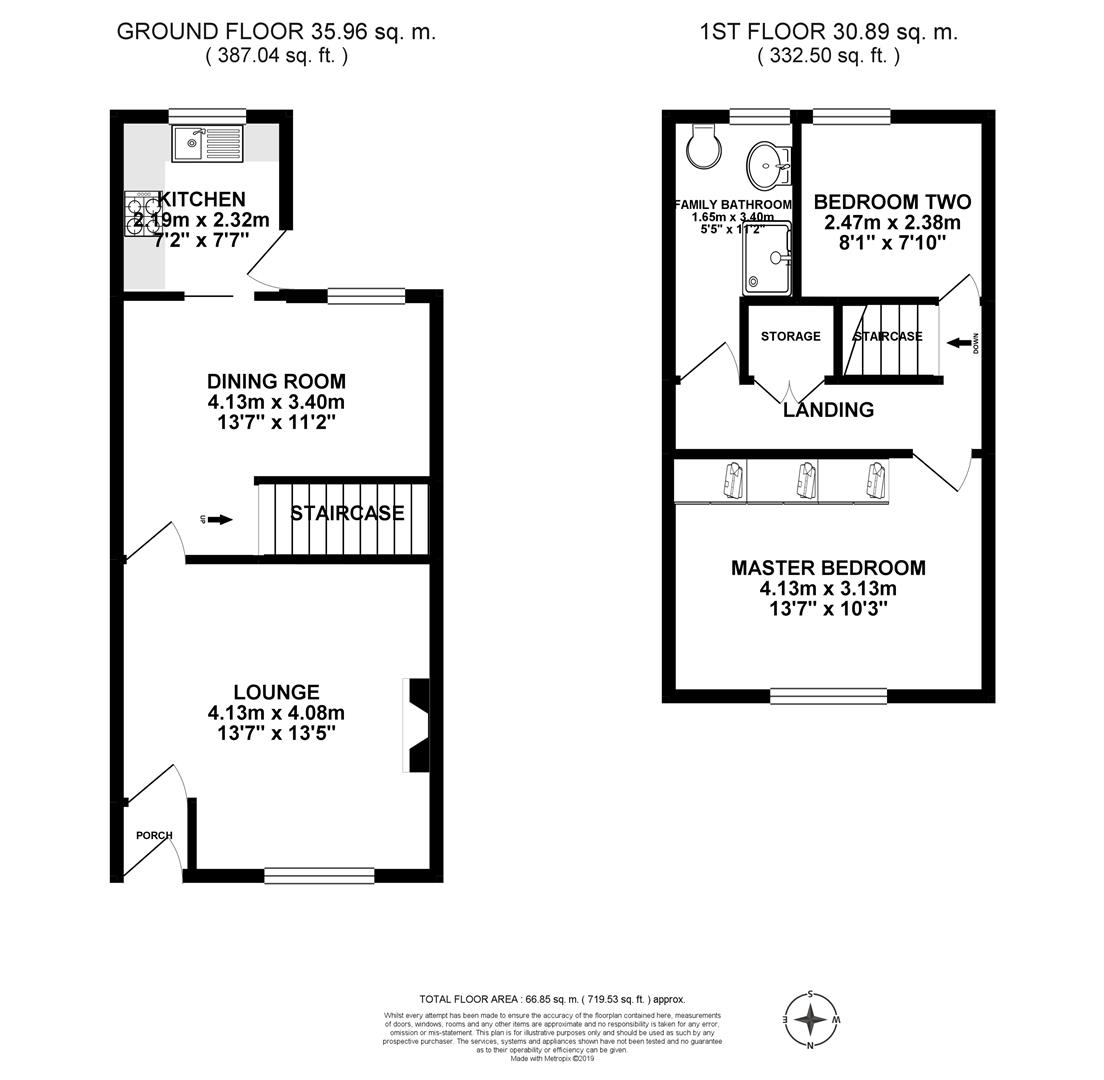 2 Bedrooms End terrace house to rent in Lytham Street, Chorley PR6