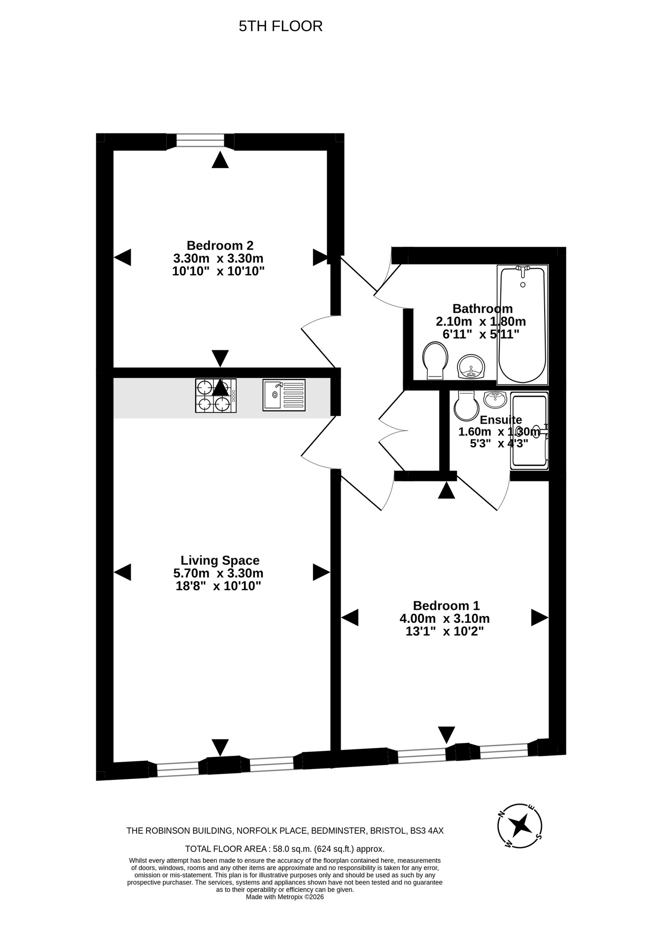 5011 The Robinson Building, Norfolk Place, Bristol floorplan