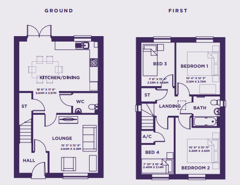 Bluebell Drive, Newark floorplan