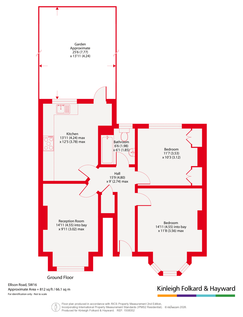 190, Ellison Road, London floorplan