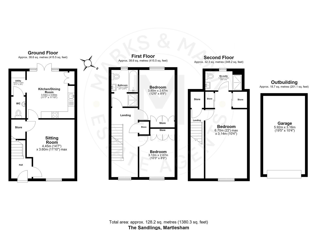 38, The Sandlings, Woodbridge floorplan