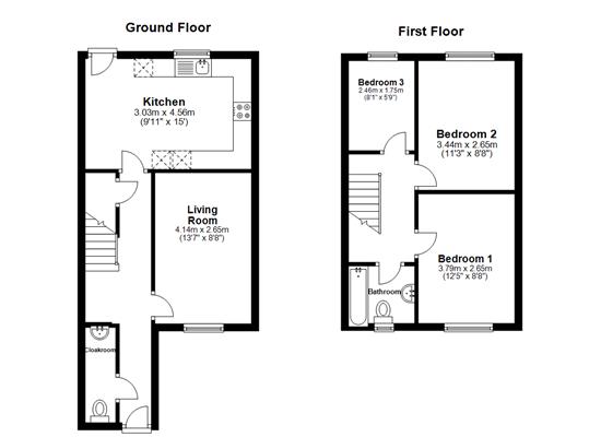 3 Bedrooms Terraced house to rent in Beaufort Walk, Maidstone ME15