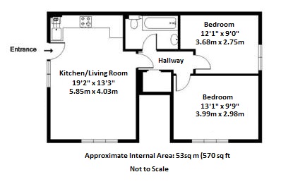 2 Bedrooms Flat for sale in Mayfield Road, Hersham, Walton-On-Thames KT12