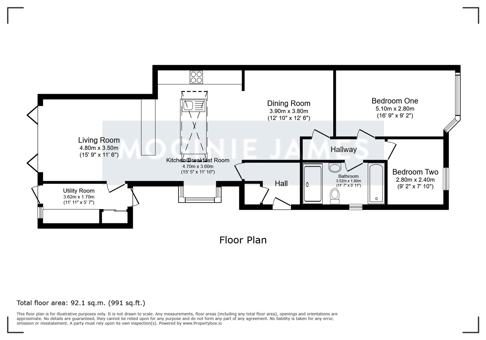 16, The Fairway, Cardiff floorplan