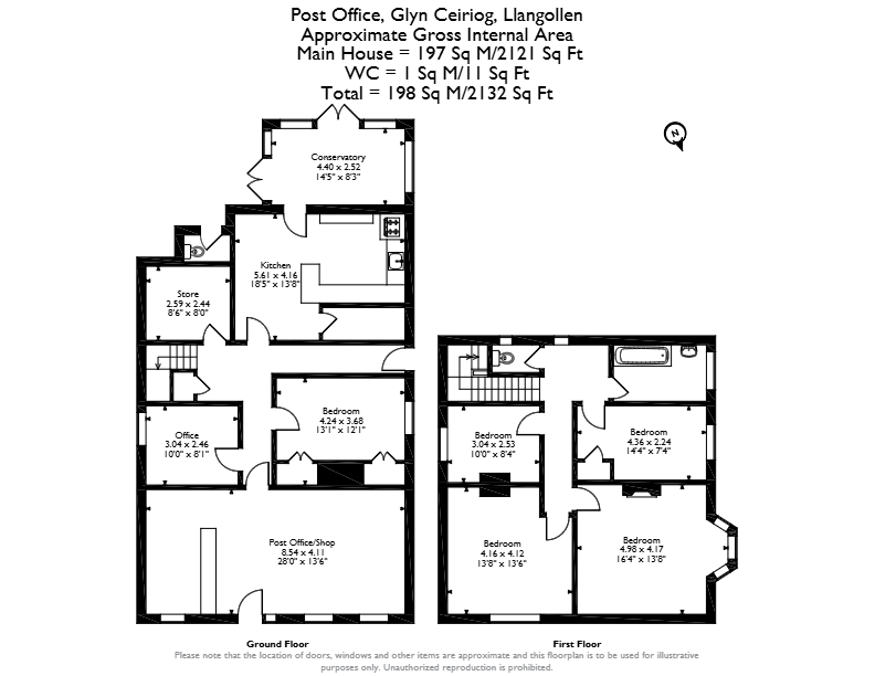 Post Office, Llangollen floorplan