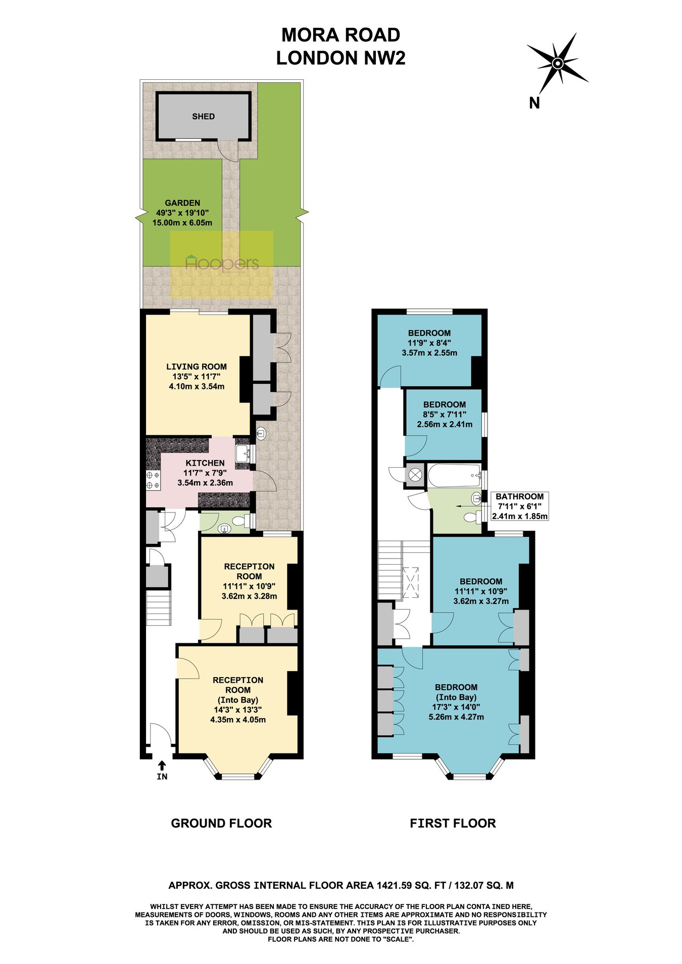 55, Mora Road, London floorplan