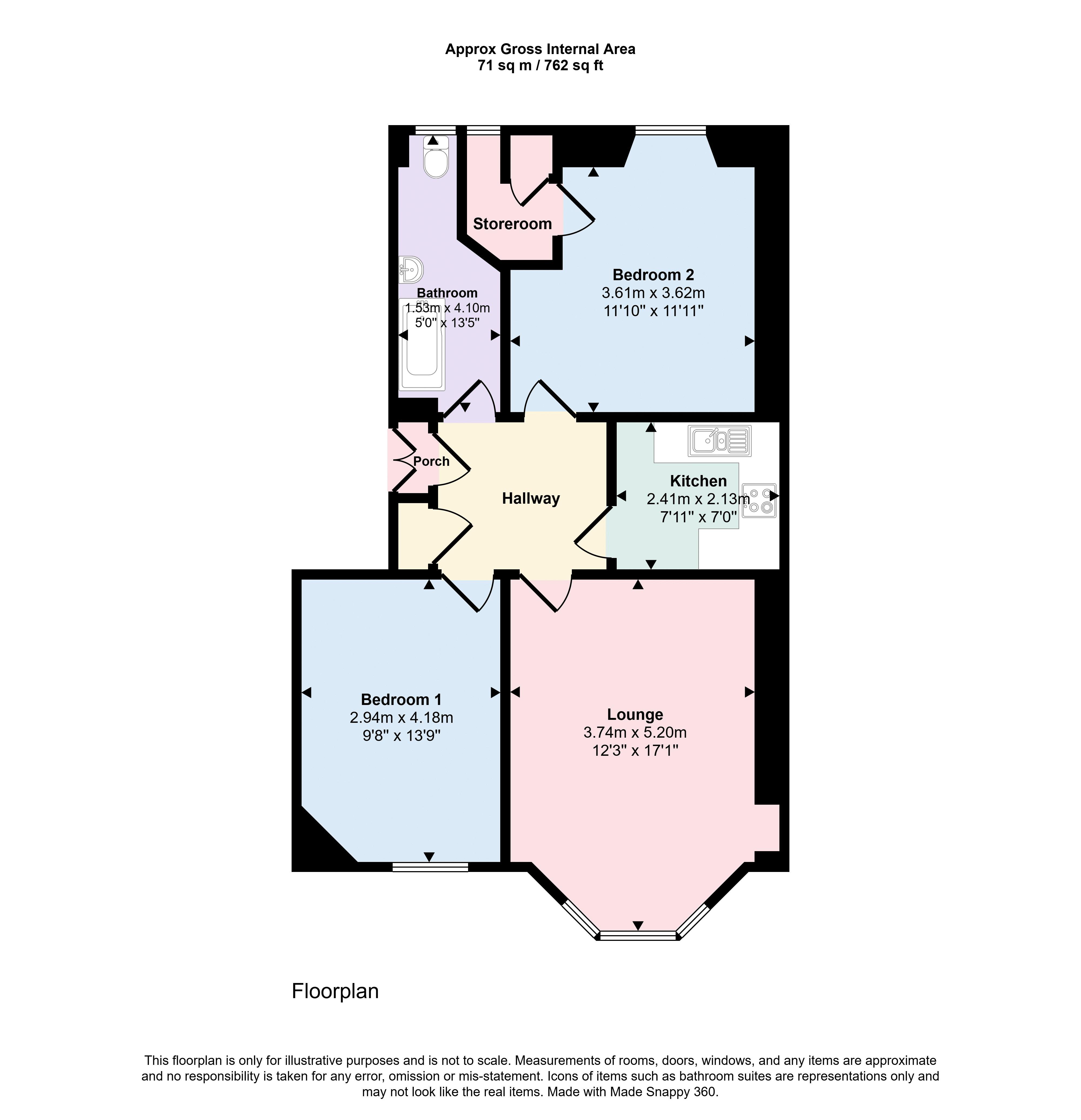 Bonhill Road, Dumbarton floorplan