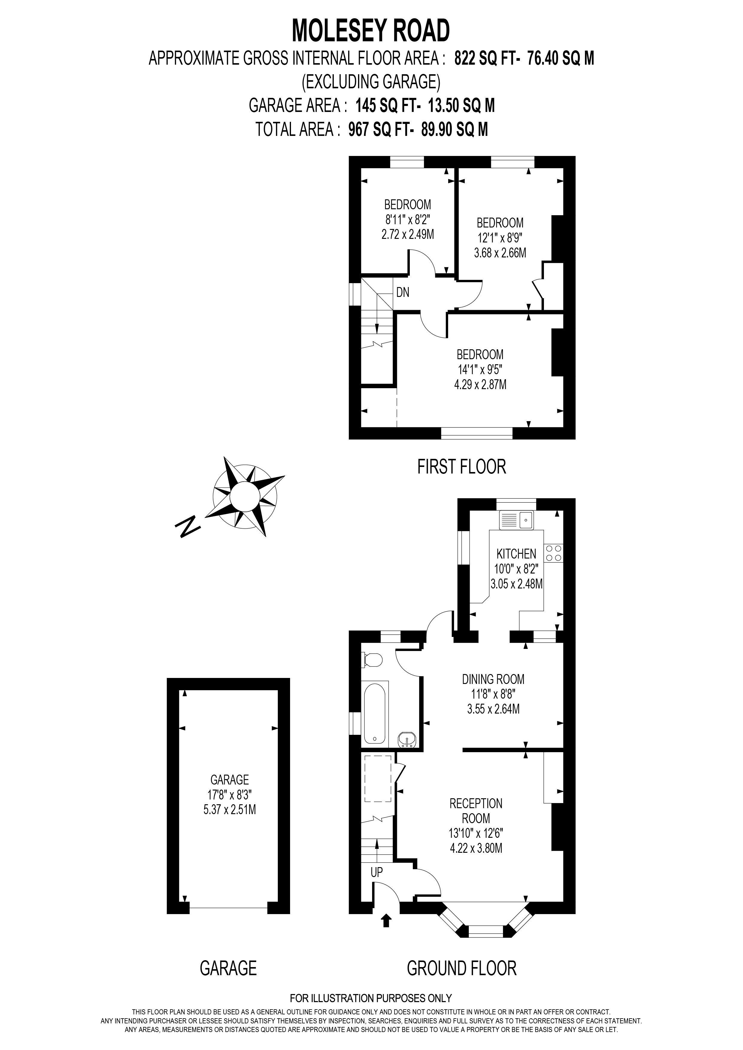 Molesey Road, Hersham, WaltonOnThames, Surrey KT12, 3 bedroom semi