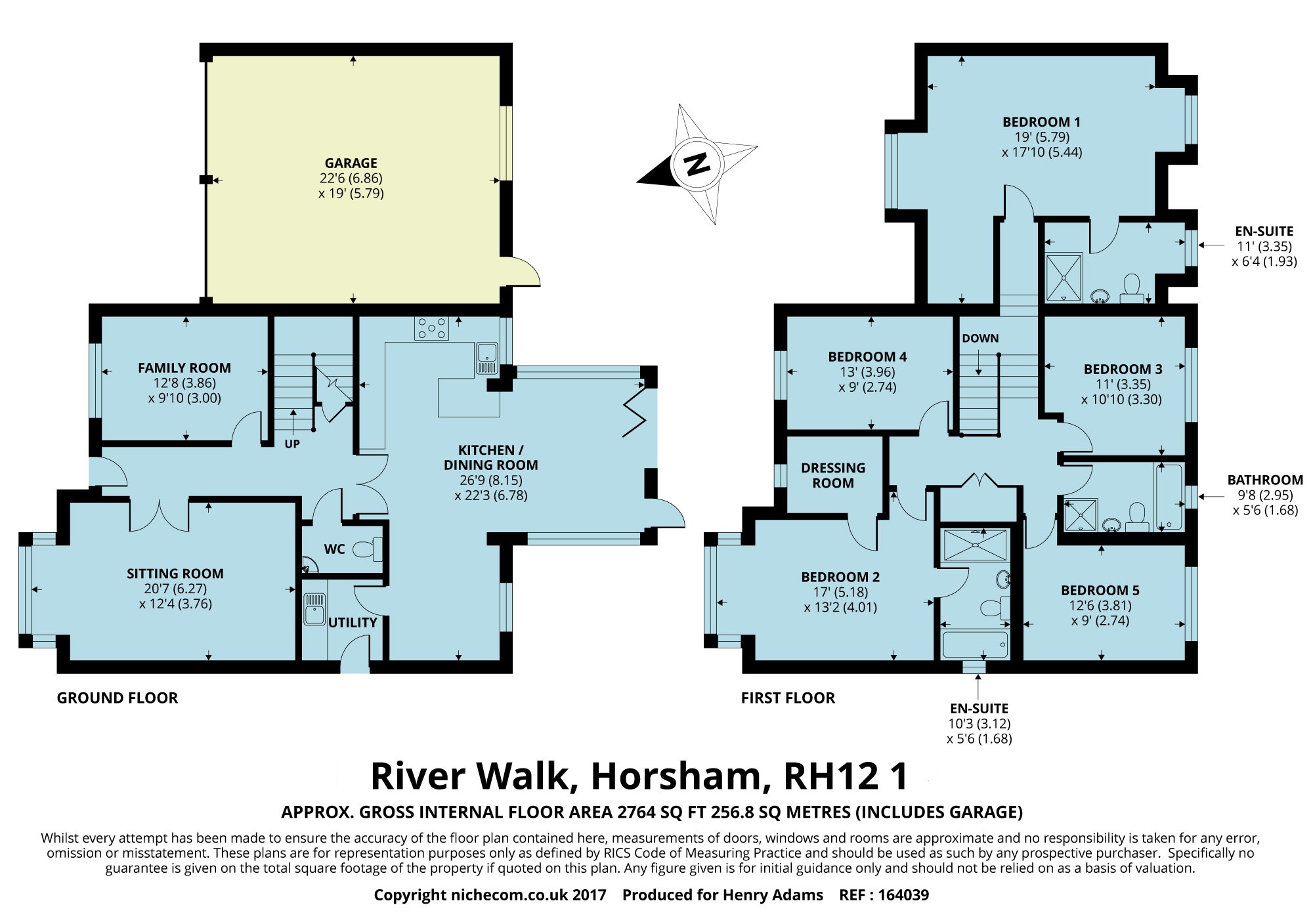 5 Bedrooms Detached house for sale in River Walk, Horsham RH12