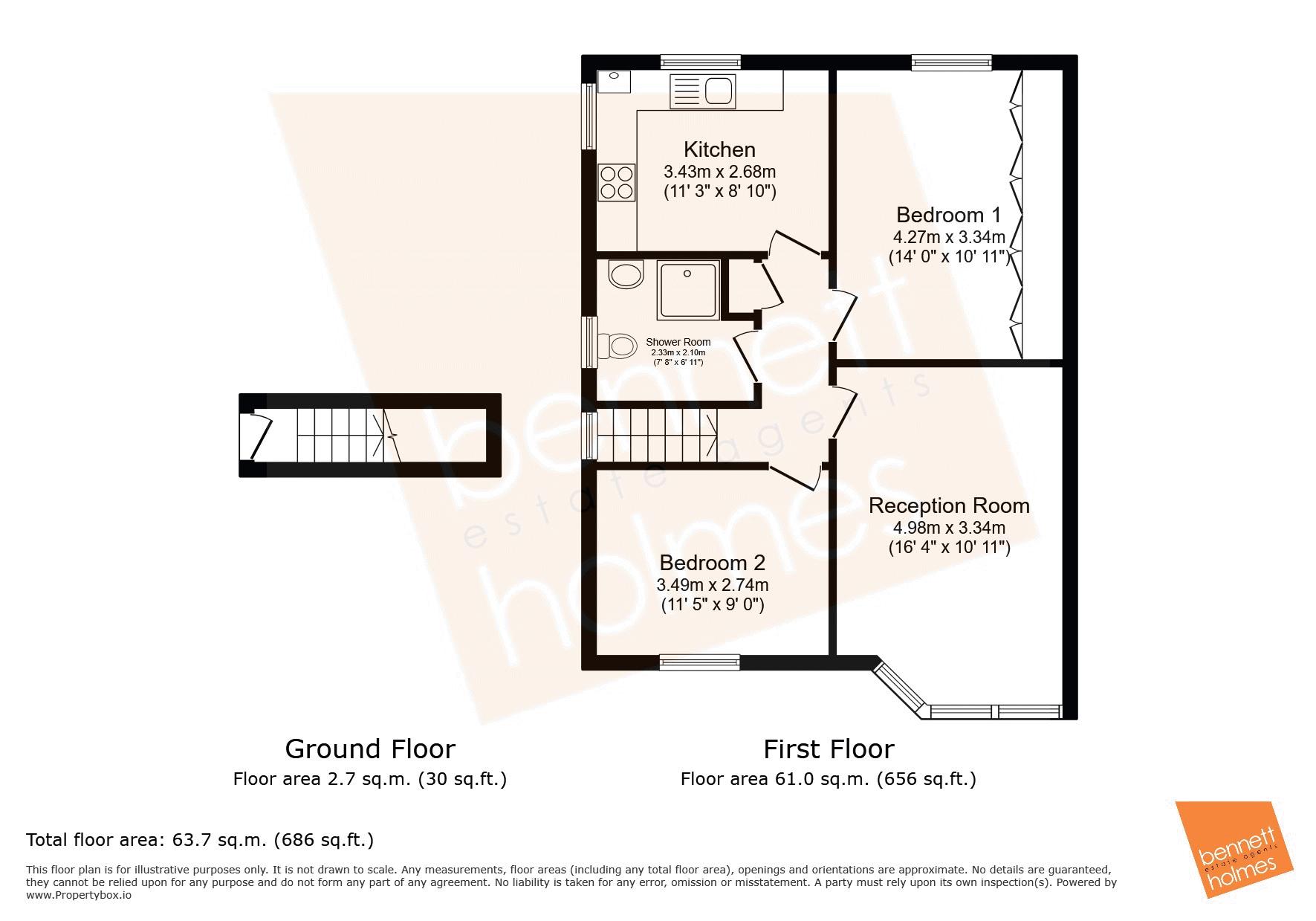 Carlton Close, Northolt floorplan