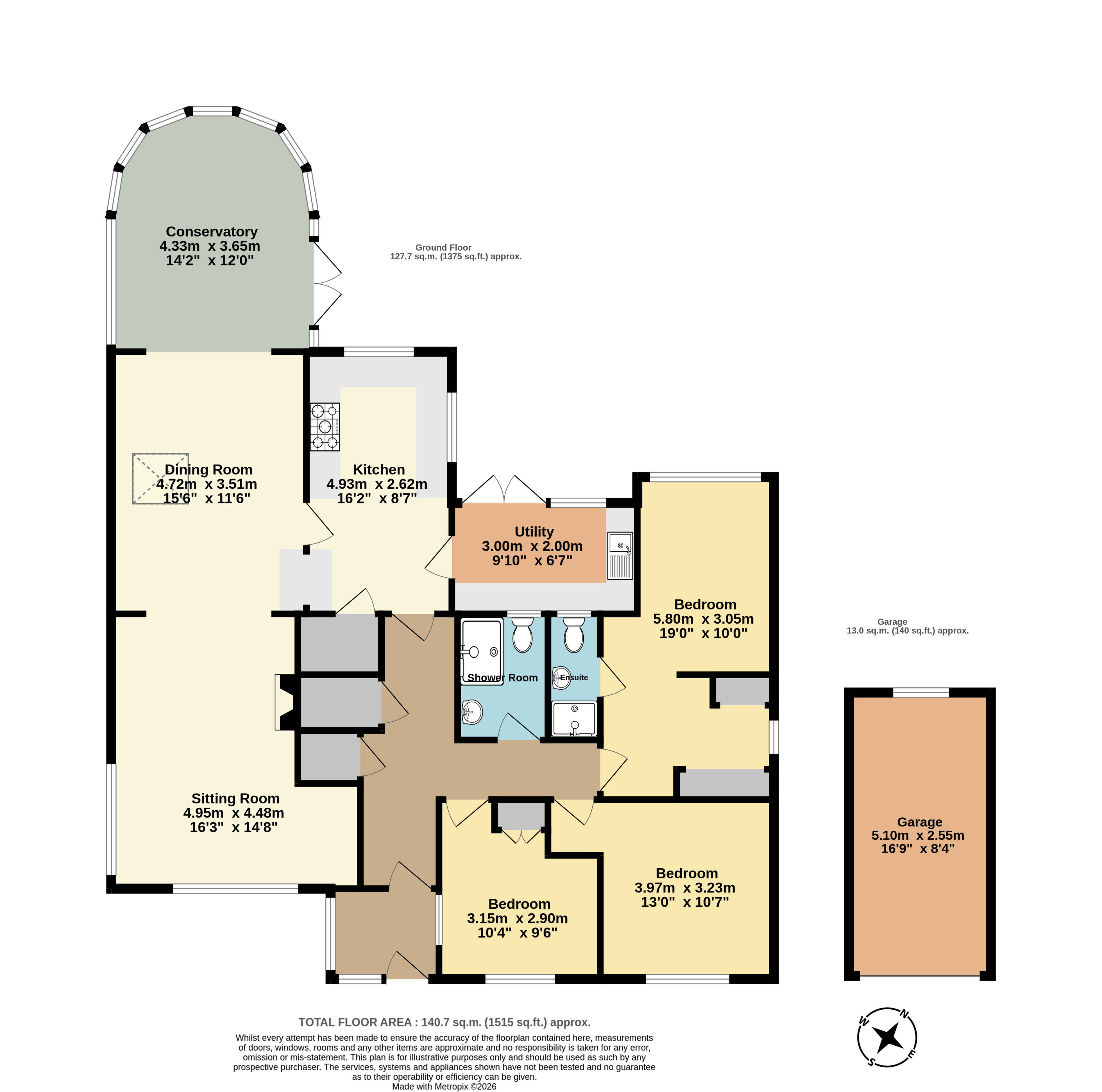 Folly Hill, Kingsbridge floorplan