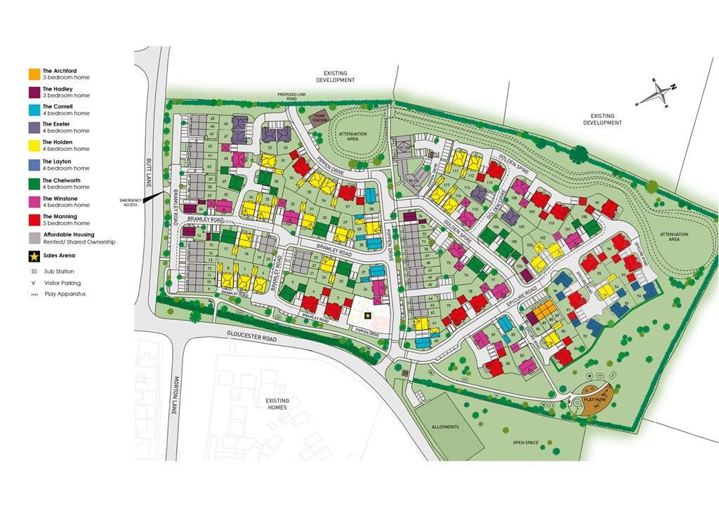 "Winstone" at Upper Morton, Thornbury, Bristol BS35, 4 bedroom detached